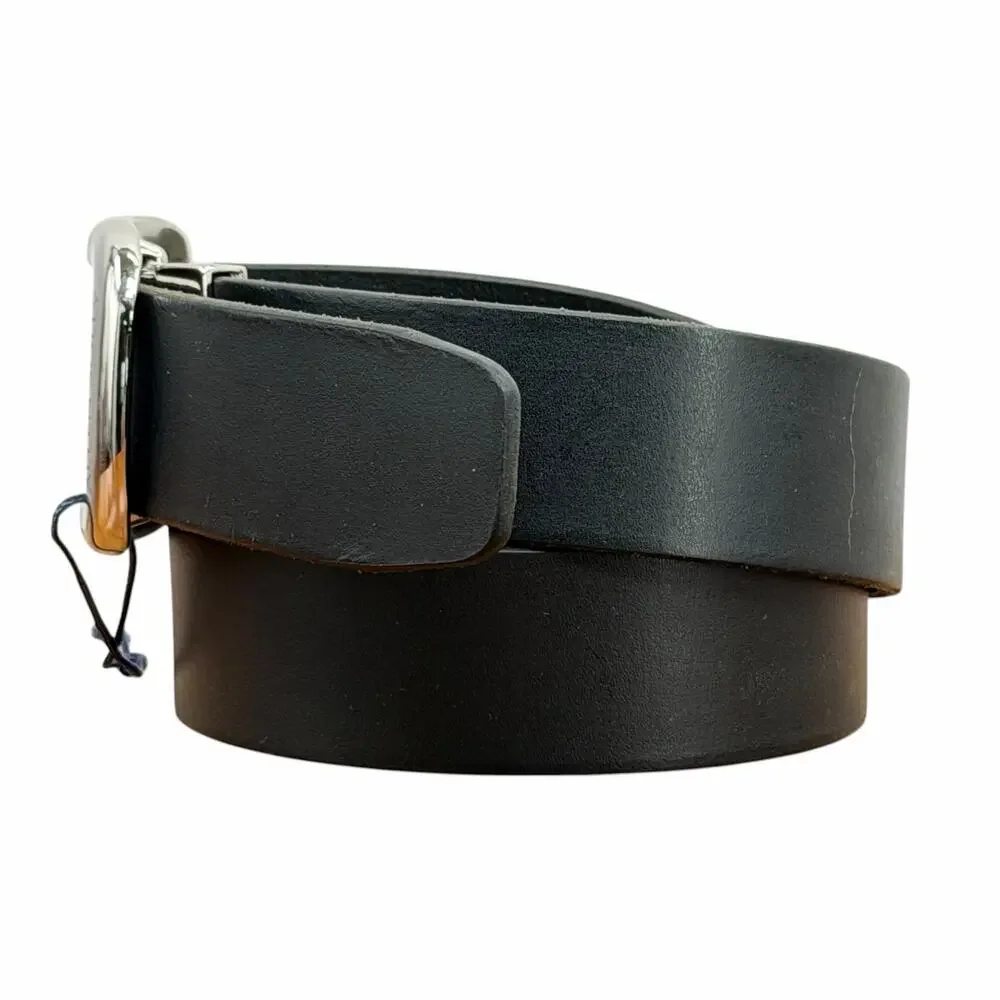 Allen Solly Dress Leather Belt Mens M Black Office Professional Classic Modern